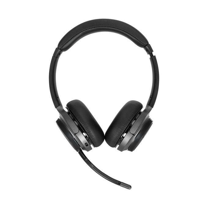 Targus AEH104GL Cuffie Wireless On Ear con Microfono Bluetooth 5.0 USB tipo C AUX autonomia 16h colore Nero