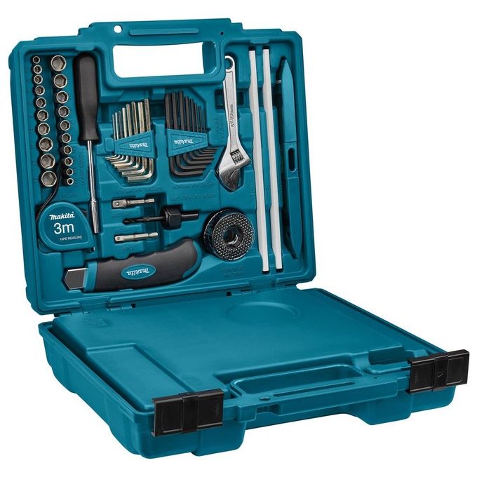 Makita E-11689 Set Punte per Trapano e Avvitatore 256 Pezzi HSS-R Legno Muratura con Accessori colore Nero