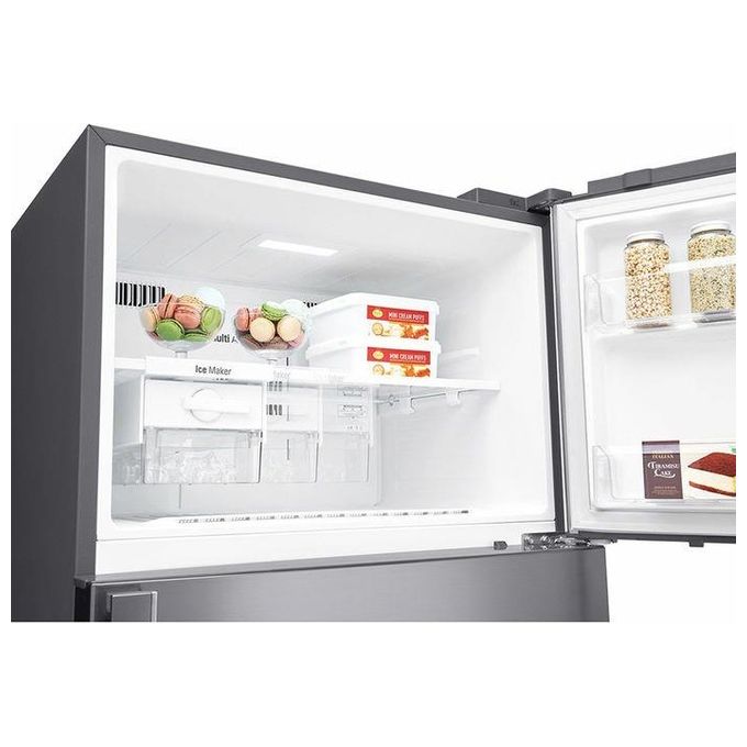 LG GTF916PZPED Frigorifero Doppia Porta 592 L 184 cm Classe E 38 dB Total No Frost Wi-Fi Dispenser Acqua colore Platino