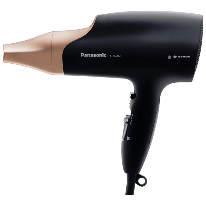 Panasonic EH-NA65CN825 Asciugacapelli 2000W tecnologia nanoe 3 velocita' 4 temperature 3 accessori colore Oro Nero