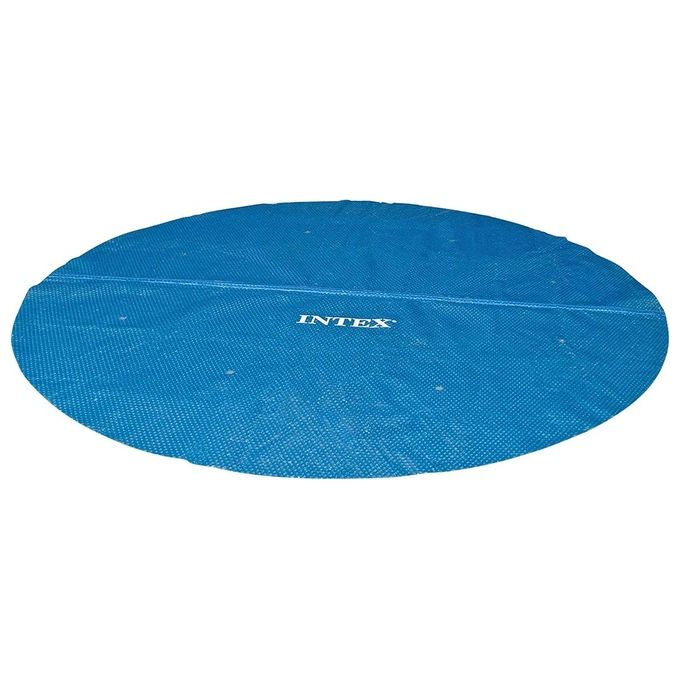 Intex 28013E Telo di Copertura Solare per Piscina Rotonda 448 cm compatibile 457 cm Polietilene 160 µm colore Blu