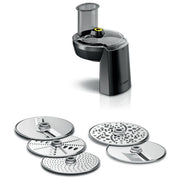 Bosch MUZS68VL Set di attacchi per miscelare e lavorare prodotti alimentari con 5 dischi in acciaio inox colore Nero Trasparente