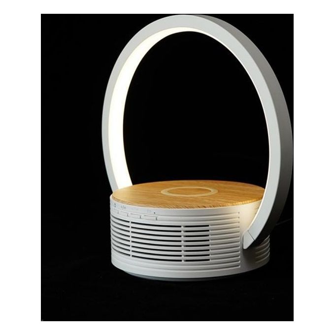 New Majestic Lampada LED da Tavolo Multifunzione con Altoparlante Bluetooth Ricaricabile