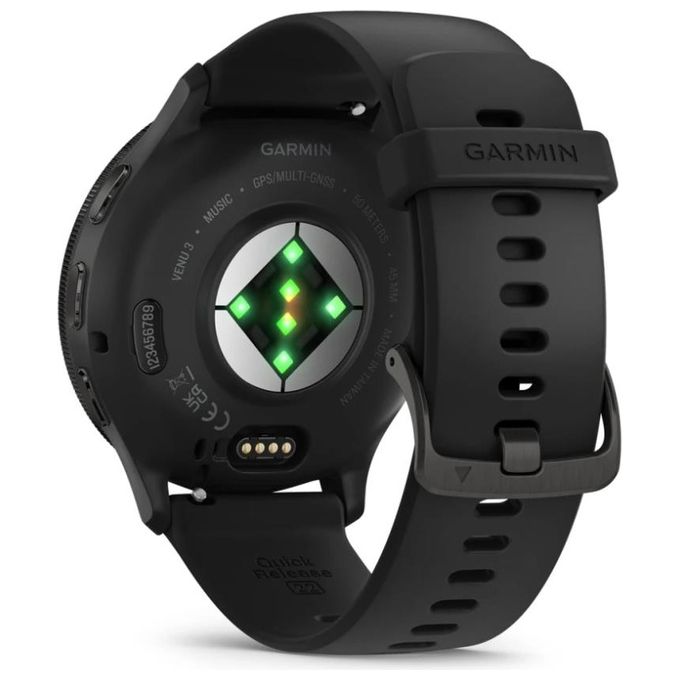 Garmin 010-02784-01 Venu 3 Smartwatch AMOLED 1.4'' 45mm GPS Cardio SpO2 Autonomia 14 giorni colore Nero
