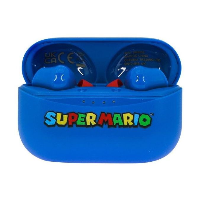 OTL Technologies SM0858 Super Mario Auricolari TWS In-ear Bluetooth 5.0 Microfono Integrato 25h Autonomia colore Blu