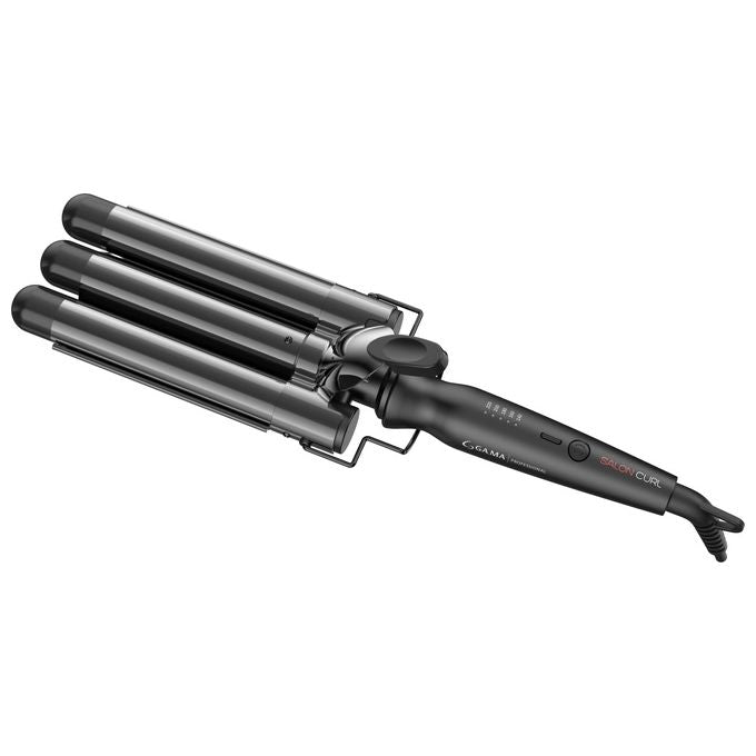 GA.MA ITALY PROFESSIONAL PC5006 SALON CURL Arricciacapelli Triferro 95 W Display LED Temperatura Regolabile 5 Livelli 140 220 C Cavo Girevole 3 m colore Nero e Argento