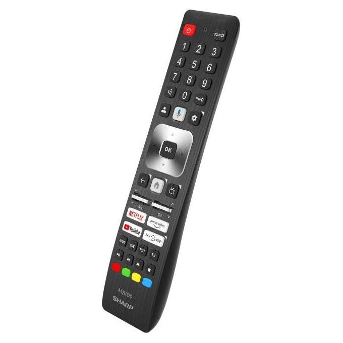 Sharp 55GL4060E Televisore Smart TV LED 55'' UHD 4K Google TV con Dolby Vision Dolby Atmos 4 HDMI 2 USB colore Nero