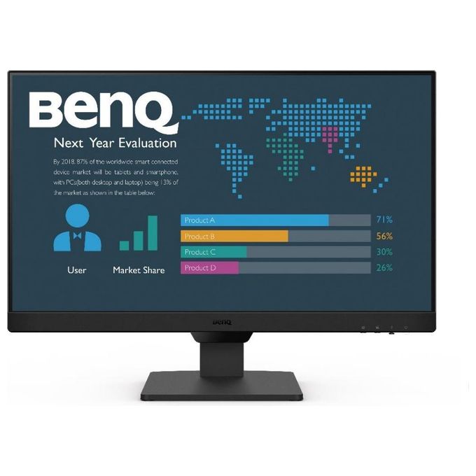 BenQ BL2490 Monitor PC 23.8'' IPS Full HD 1920x1080 100Hz Flicker-Free Low Blue Light HDMI DisplayPort colore Nero