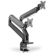 Digitus DA-90427 Supporto per doppio monitor 2x 35'' 2x 15 Kg Regolazione in altezza Molla a gas VESA 75 100 colore Nero