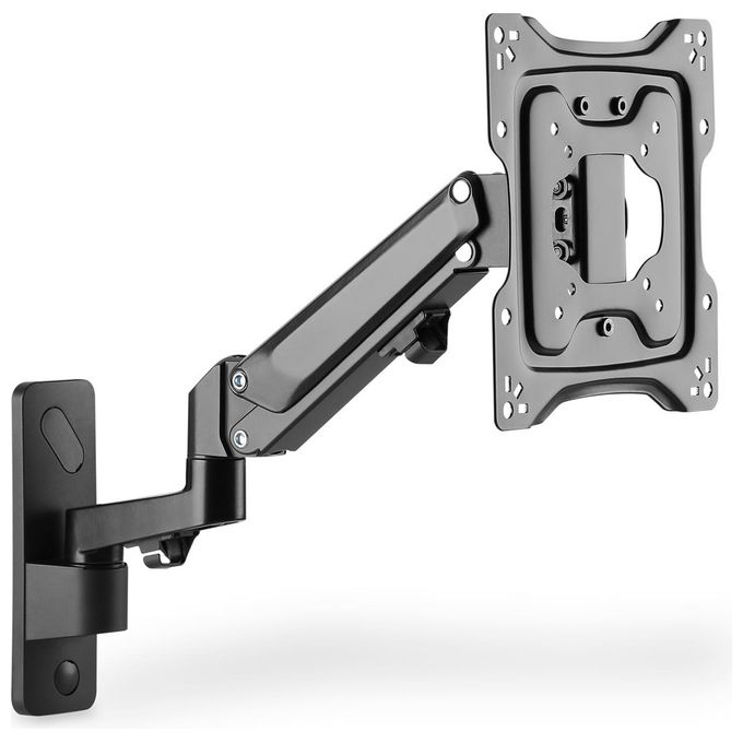 Digitus DA-90428 Supporto a Parete per Monitor 17'' 43'' Molla a Gas Braccio Orientabile VESA 75x75 100x100 23 Kg colore Nero