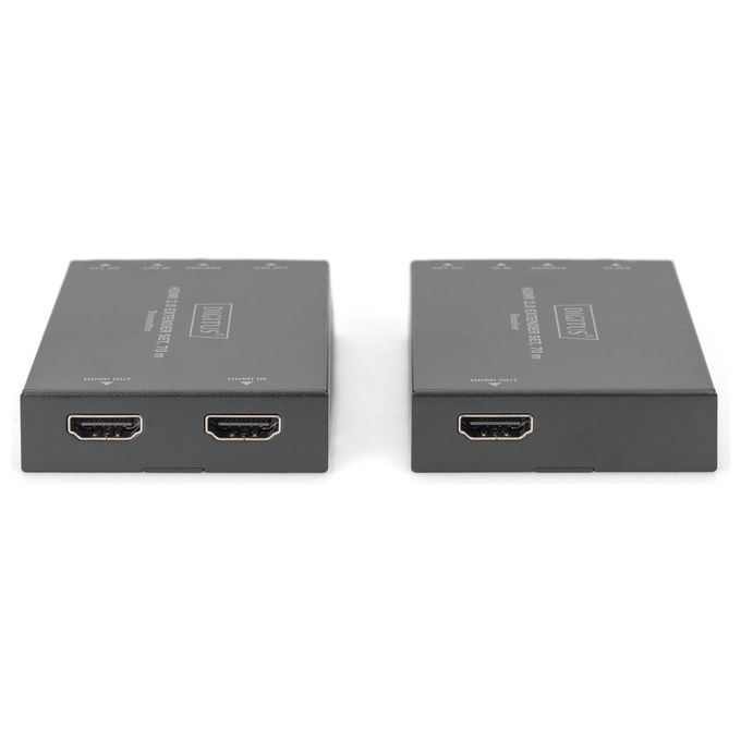 Digitus DS-55506 Set di estensione HDMI 4K-60Hz fino a 70 m supporto HDR HDCP 2.2 PoC colore Nero