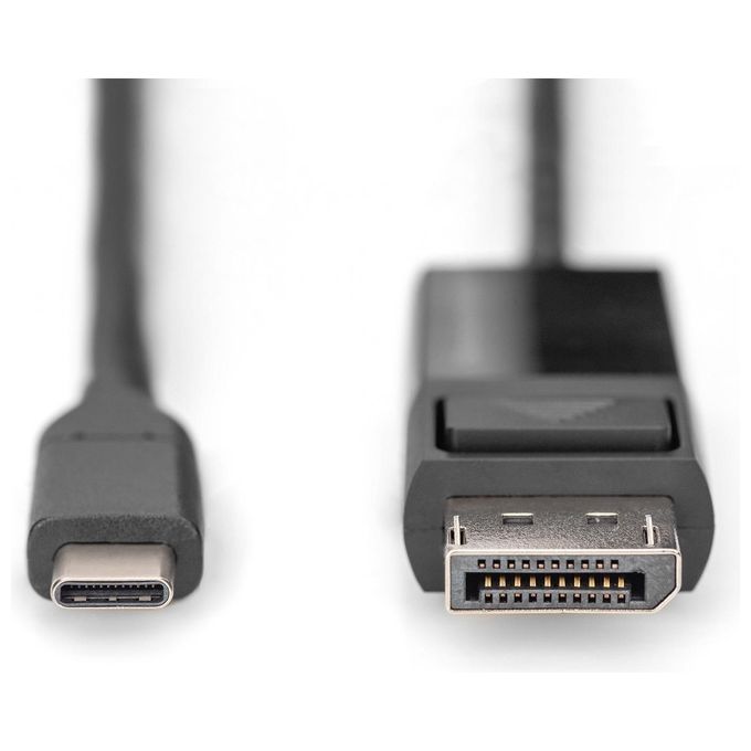 Digitus AK-300334-020-S Cavo Adattatore Bidirezionale USB Type C DisplayPort 1.4 8K 30Hz 2m colore Nero