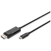Digitus AK-300334-020-S Cavo Adattatore Bidirezionale USB Type C DisplayPort 1.4 8K 30Hz 2m colore Nero
