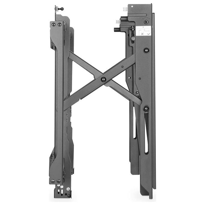 DIGITUS DA-90446 Supporto a parete per TV pop-out VESA 200x200 a 600x400 carico massimo 70 Kg regolazione precisa colore Nero