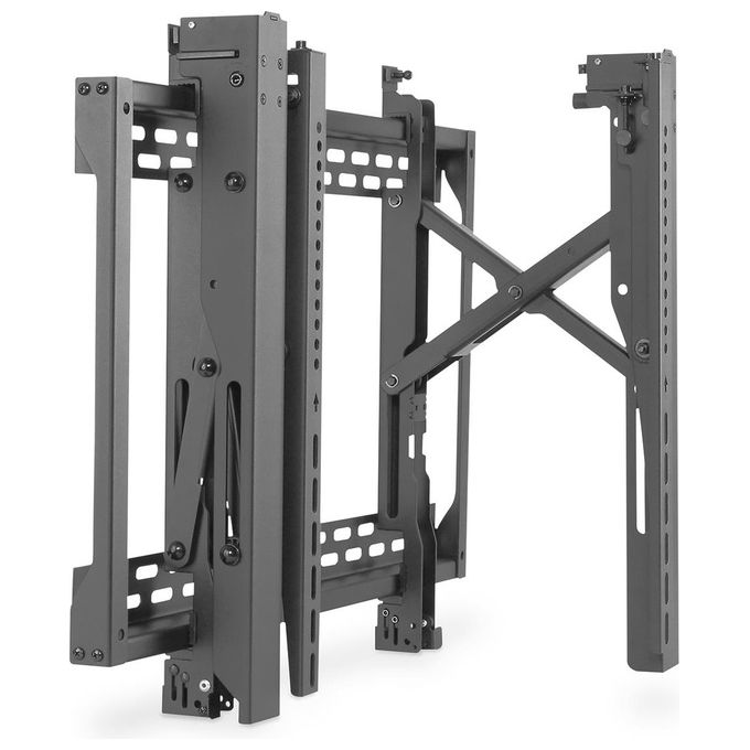 DIGITUS DA-90446 Supporto a parete per TV pop-out VESA 200x200 a 600x400 carico massimo 70 Kg regolazione precisa colore Nero