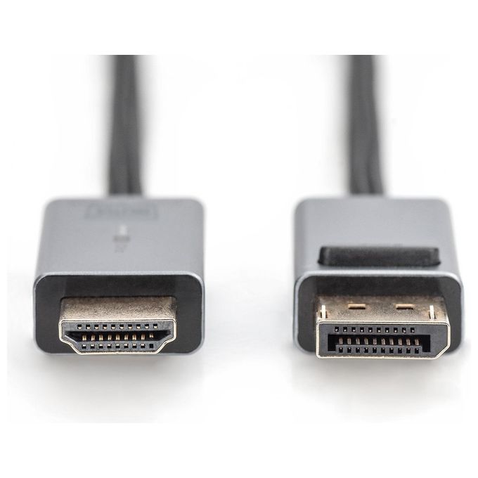 Digitus DB-340202-030-S Cavo Adattatore DisplayPort HDMI 4K 30Hz 3m DisplayPort 1.2 HDMI 2.0 PlugandPlay contatti placcati oro colore Nero