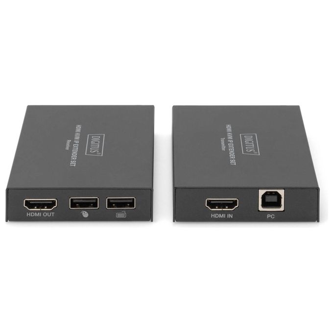 Digitus DS-55507 Estensore HDMI KVM IP Full HD 1080p 60 Hz 150 m Cat5e Cat6 Cat7 colore Nero