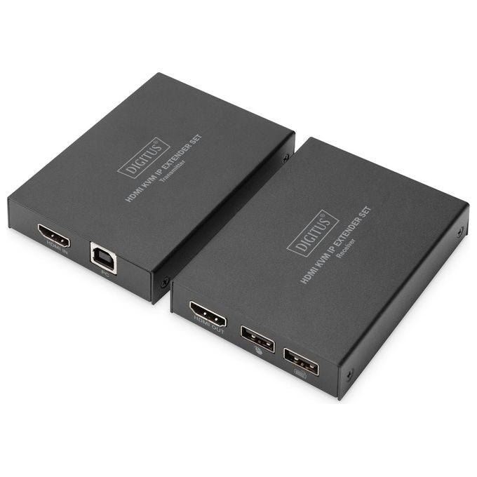 Digitus DS-55507 Estensore HDMI KVM IP Full HD 1080p 60 Hz 150 m Cat5e Cat6 Cat7 colore Nero