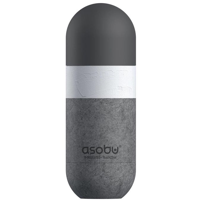 ASOBU ASBV30CC Orb Termos Acciaio Inox 420 ml Effetto Cemento colore Grigio
