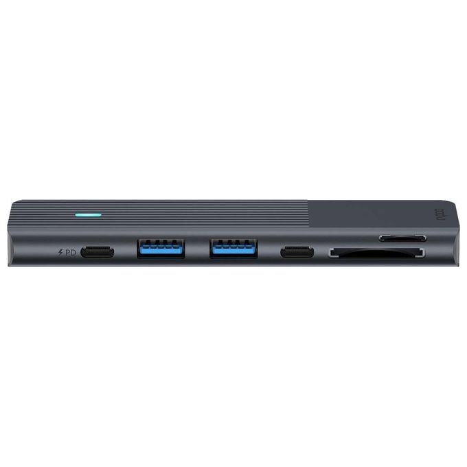 Rapoo Adattatore Multiporta USB-C 7-in-2 Grigio