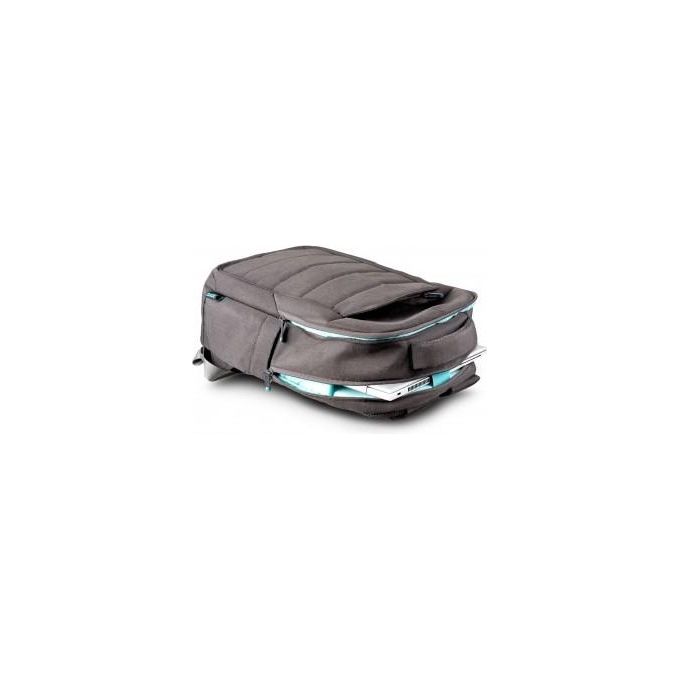 Urban Factory ELB14UF Zaino per Laptop Doppio Scomparto fino a 14 Pollici Poliestere Riciclato colore Grigio