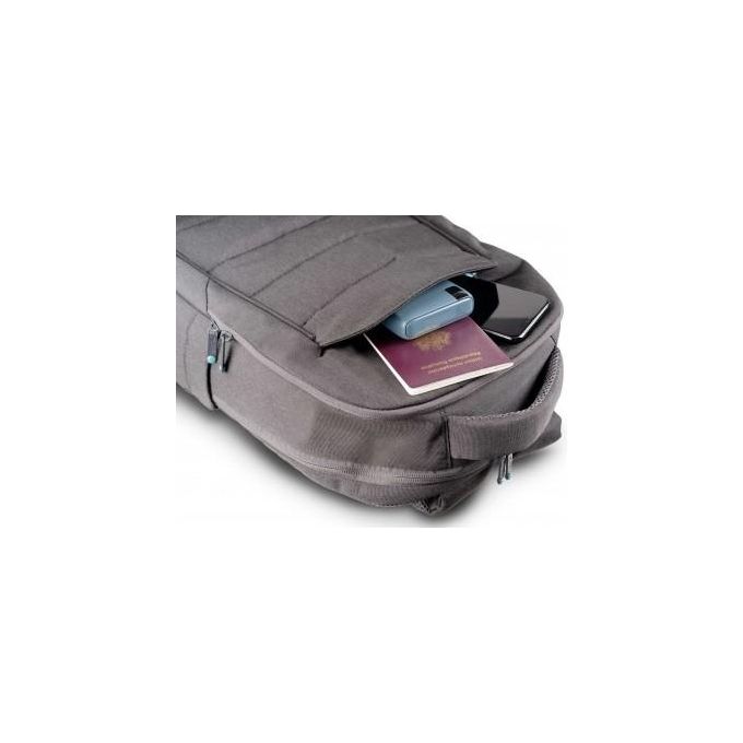 Urban Factory ELB14UF Zaino per Laptop Doppio Scomparto fino a 14 Pollici Poliestere Riciclato colore Grigio