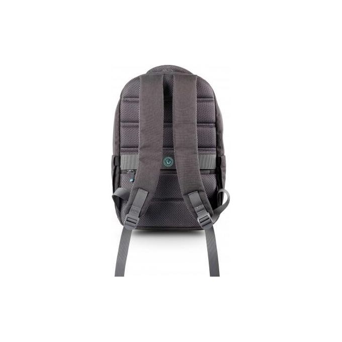 Urban Factory ELB14UF Zaino per Laptop Doppio Scomparto fino a 14 Pollici Poliestere Riciclato colore Grigio