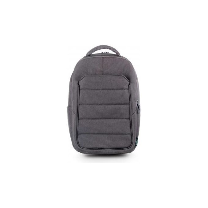 Urban Factory ELB14UF Zaino per Laptop Doppio Scomparto fino a 14 Pollici Poliestere Riciclato colore Grigio