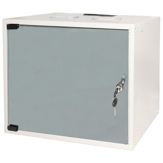 Link LK1909U40E Armadio Rack 19'' 9U da Muro Disassemblato Porta Vetro Temperato Struttura Acciaio 40 Kg colore Grigio