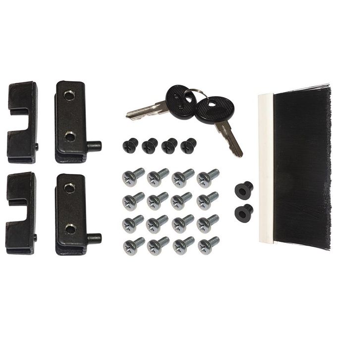 Link LK1909U40E Armadio Rack 19'' 9U da Muro Disassemblato Porta Vetro Temperato Struttura Acciaio 40 Kg colore Grigio