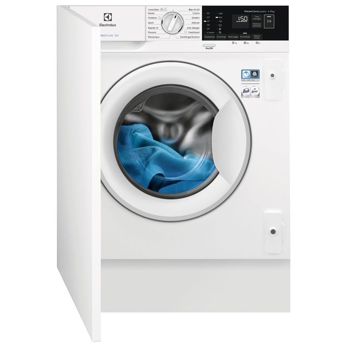 Electrolux EW7F572WBI PerfectCare 700 Lavatrice da incasso 7 Kg 1200 rpm Classe D SteamCare SensiCare (82x60x54 cm) colore Bianco