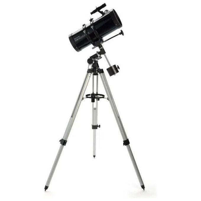 Celestron CE22039 PowerSeeker 127EQ Telescopio Riflettore Newton 127mm 1000mm f-7.87 329x con Motore e Adattatore Smartphone colore Nero