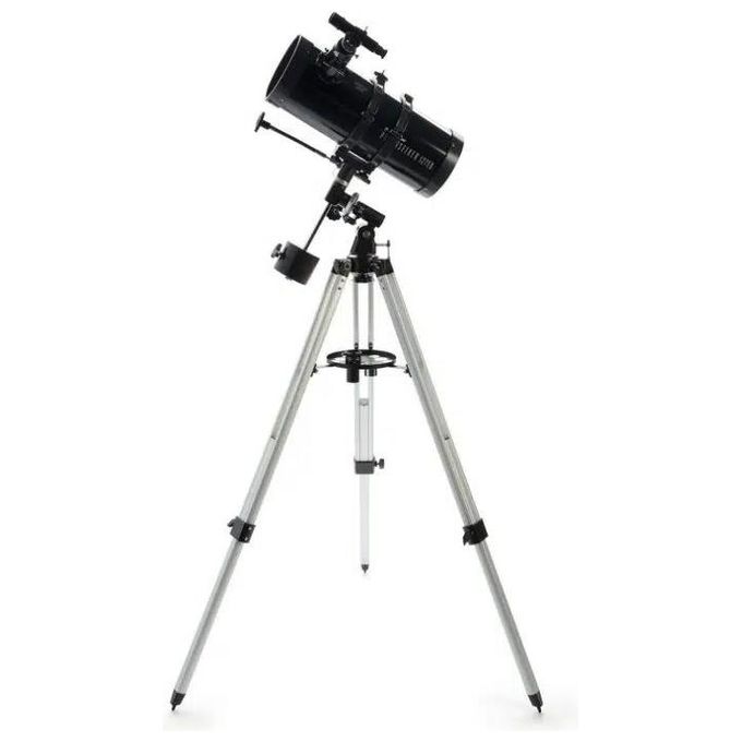 Celestron CE22039 PowerSeeker 127EQ Telescopio Riflettore Newton 127mm 1000mm f-7.87 329x con Motore e Adattatore Smartphone colore Nero