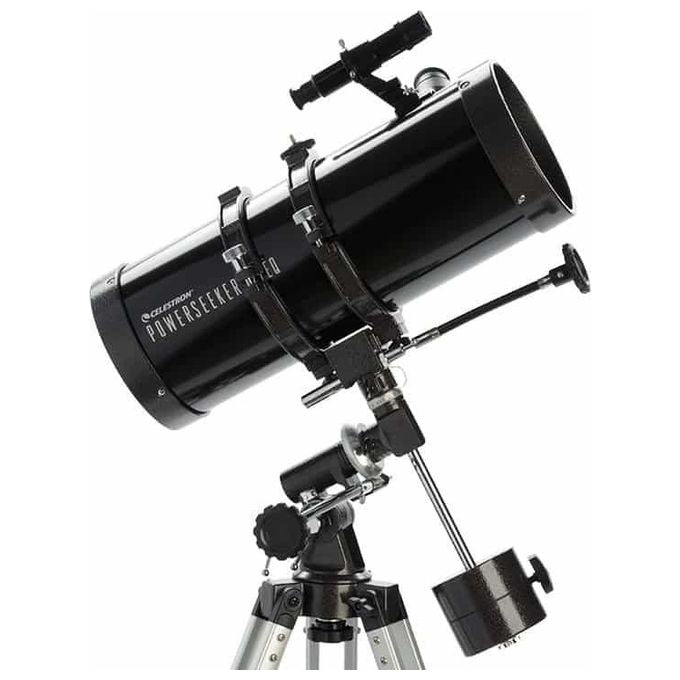 Celestron CE22039 PowerSeeker 127EQ Telescopio Riflettore Newton 127mm 1000mm f-7.87 329x con Motore e Adattatore Smartphone colore Nero