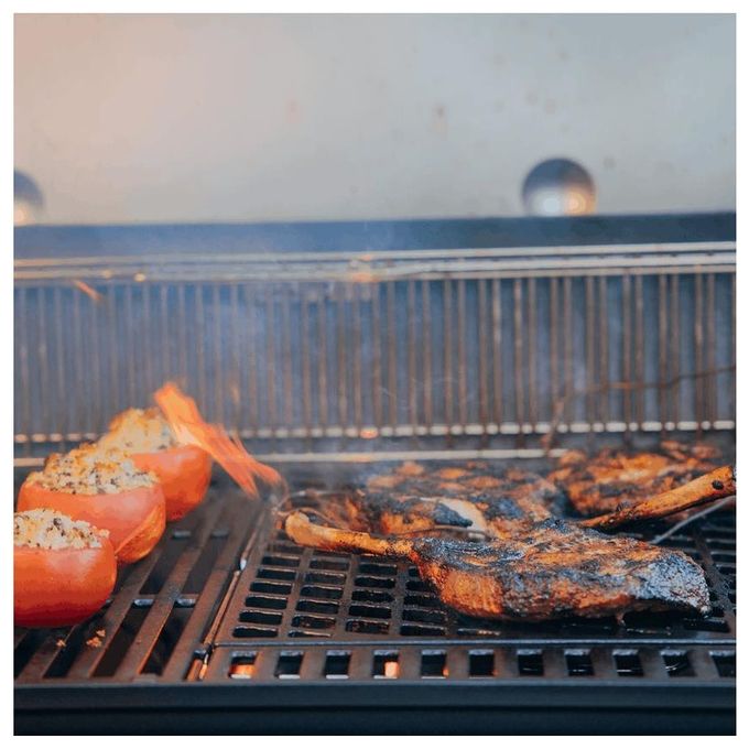 Weber 7680 Crafted Griglia per Rosolatura a Doppio Lato Ghisa Smaltata Genesis Spirit SmokeFire colore Grigio