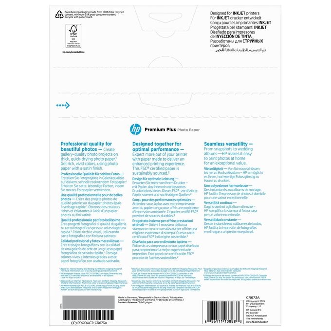Hp Premium Plus Semi-gloss Photo Paper