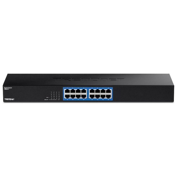 TRENDnet TEG-S17 Switch Gigabit a 16 Porte 32 Gbps design senza ventola alimentazione interna colore Nero