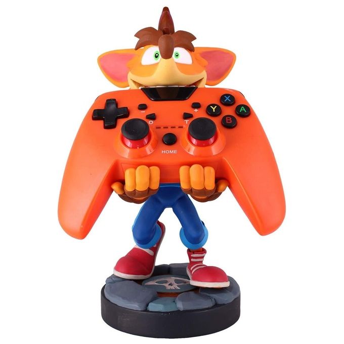 Exquisite Gaming CGCRAC300283 Crash Bandicoot Quantum Cable Guy Supporto Controller e Smartphone PS5 Xbox colore Arancione