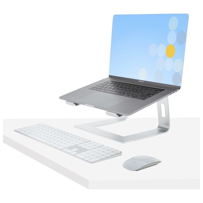 StarTech.com Supporto per PC Portatile da Scrivania in Alluminio-Argento Supporta fino a 5 kg