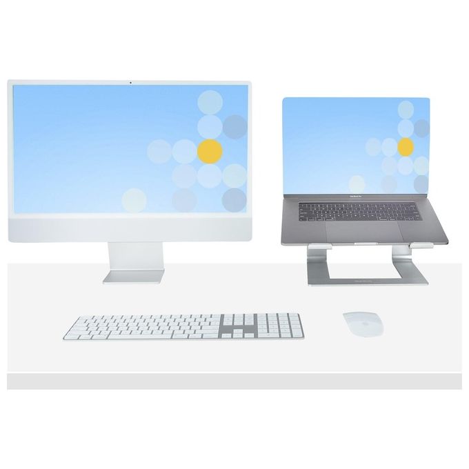 StarTech.com Supporto per PC Portatile da Scrivania in Alluminio-Argento Supporta fino a 5 kg