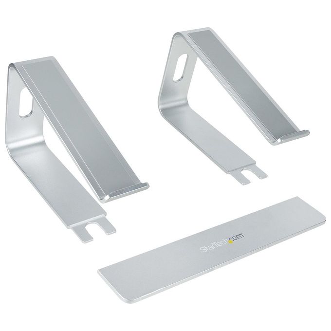 StarTech.com Supporto per PC Portatile da Scrivania in Alluminio-Argento Supporta fino a 5 kg