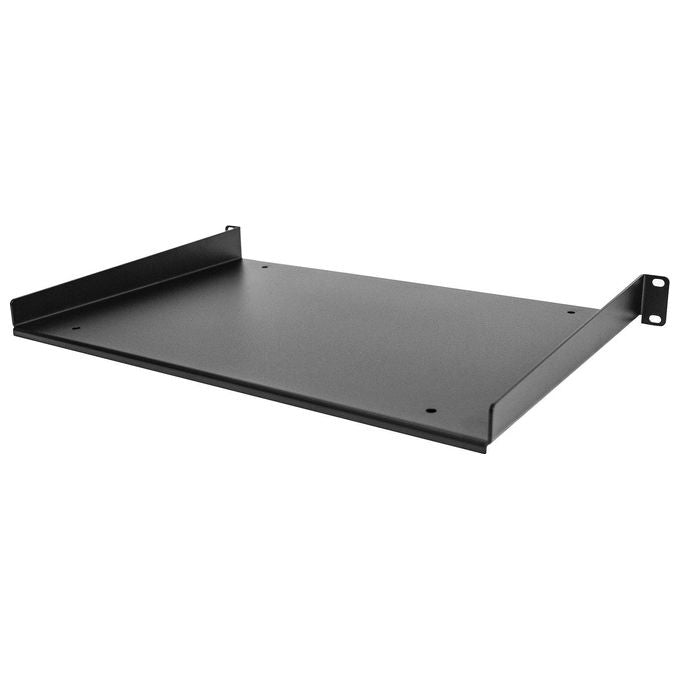 StarTech SHELF-1U-12-FIXED-S Mensola Rack 19'' 1U in Acciaio SPCC da 2 mm Portata 25 kg colore Nero