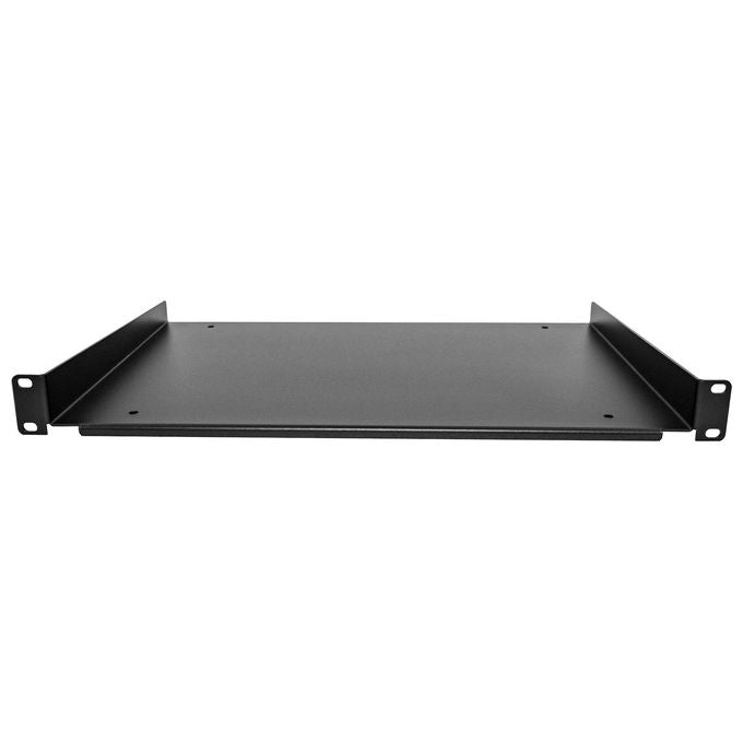 StarTech SHELF-1U-12-FIXED-S Mensola Rack 19'' 1U in Acciaio SPCC da 2 mm Portata 25 kg colore Nero