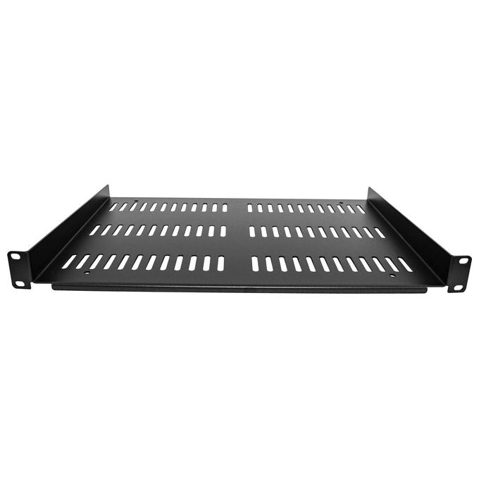StarTech SHELF-1U-12-FIXED-V Mensola Rack 1U Ventilata in Acciaio 30.5 cm Profondita' Portata 25 Kg colore Nero