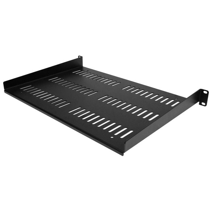 StarTech SHELF-1U-12-FIXED-V Mensola Rack 1U Ventilata in Acciaio 30.5 cm Profondita' Portata 25 Kg colore Nero