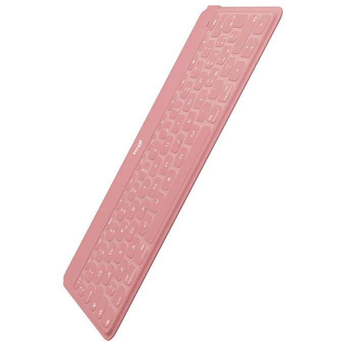 Logitech 920-010041 Keys-To-Go Tastiera Bluetooth QWERTY Italiano per iPhone iPad Apple TV colore Rosa