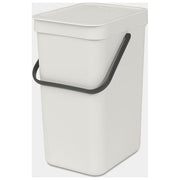 Brabantia 213281 Sort and Go Pattumiera 12 L con Coperchio Stay Open colore Grigio Chiaro