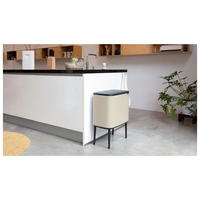 Brabantia Pattumiera Bo Touch Bin 11  23 Litri Soft Beige