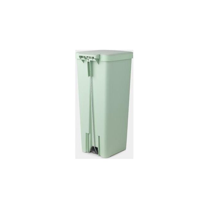 Brabantia 800108 StepUp Pattumiera a pedale 40 L con chiusura rallentata e porta etichette a click colore Jade Green