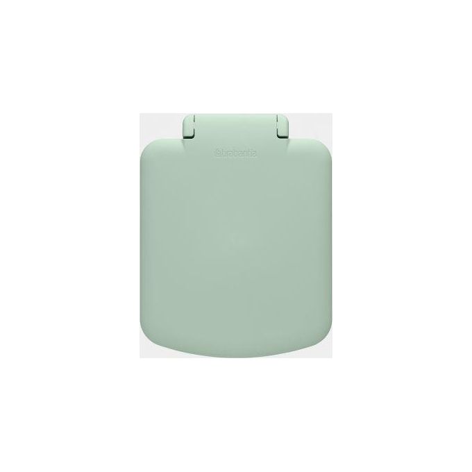 Brabantia 800108 StepUp Pattumiera a pedale 40 L con chiusura rallentata e porta etichette a click colore Jade Green